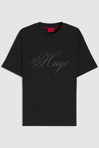 ΜΠΛΟΥΖΑ T-SHIRT HUGO - 001 ΜΑΥΡΟ